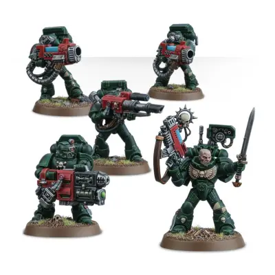 Space marines devastator squad, warhammer 40000, games workshop,model 48-15